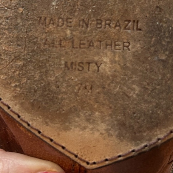 $50 sale Mikala Brazilian all leather Misty bootie side zip 7M retro boho artsy - Picture 8 of 8